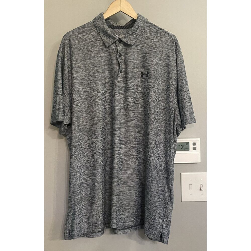 Under Armour Polo Shirt Heat Gear‎ Loose Athletic Golf Active Casual Mens XXL
